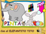 Pinta con el elefantito Tito