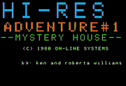 Hi-Res Adventure #1: Mystery House