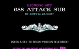 [Скриншот: 688 Attack Sub]