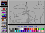 America Paint and Learn