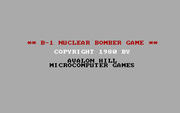 B-1 Nuclear Bomber