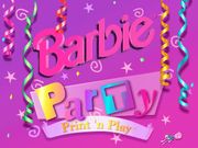 Barbie: Party Print 'n' Play