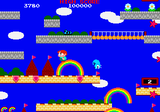 [Скриншот: Bubble Bobble also featuring Rainbow Islands]