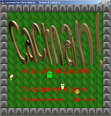 [Скриншот: Cacman In Grab-Grub Gardens]