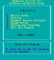 Chemicals of Life III – Proteins and Nucleic Acids