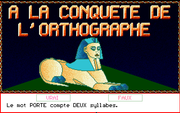 A la conquête de l'orthographe (CE)