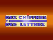 Des Chiffres et des Lettres