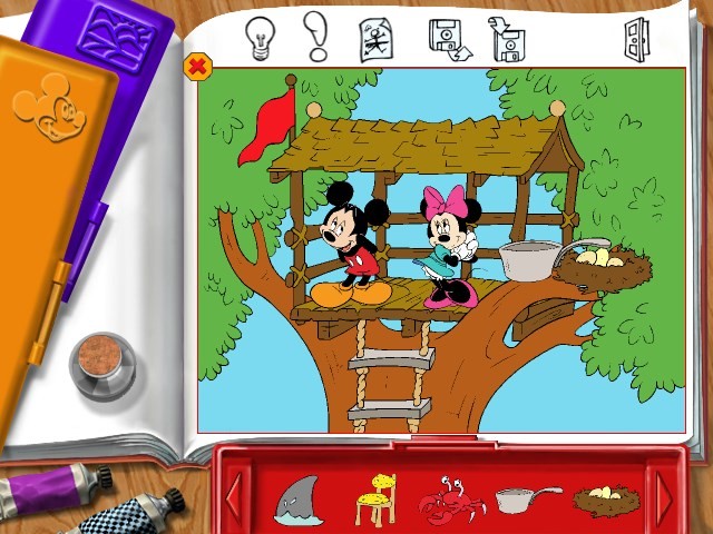 Скриншоты Disney's Digital Coloring Book Featuring Mickey на Old-Games.RU