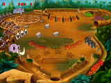 [Скриншот: Disney's Hot Shots CD-ROM Game - Timon & Pumbaa's Jungle Pinball]