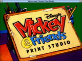 [Скриншот: Disney's Mickey & Friends Print Studio]