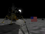 [Скриншот: Eagle Lander 3D]