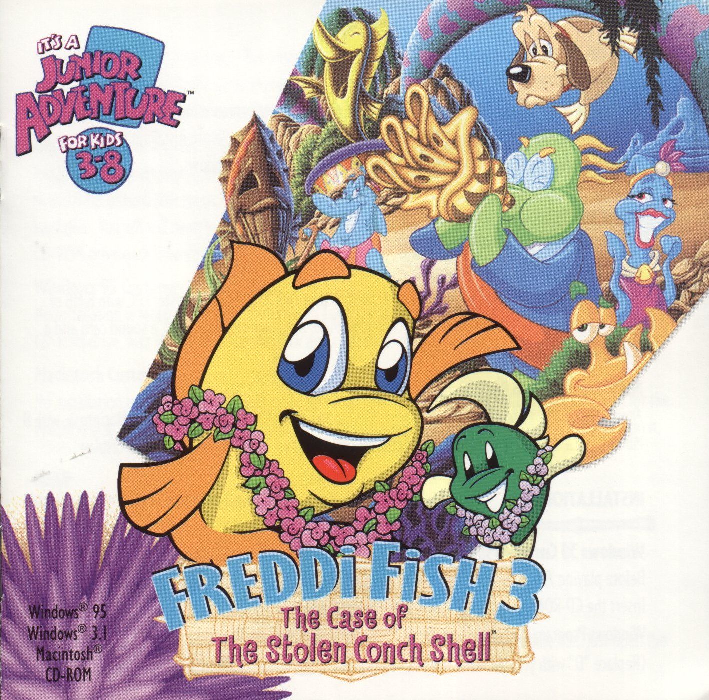 Обложки Freddi Fish 3: The Case of the Stolen Conch Shell на Old-Games.RU