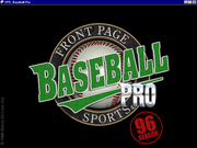 Front Page Sports: Baseball Pro '96 Season