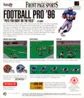 [Front Page Sports: Football Pro '96 Season - обложка №3]