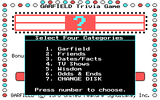 [Скриншот: Garfield Trivia Game]