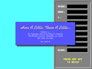 Here a Little, There a Little...