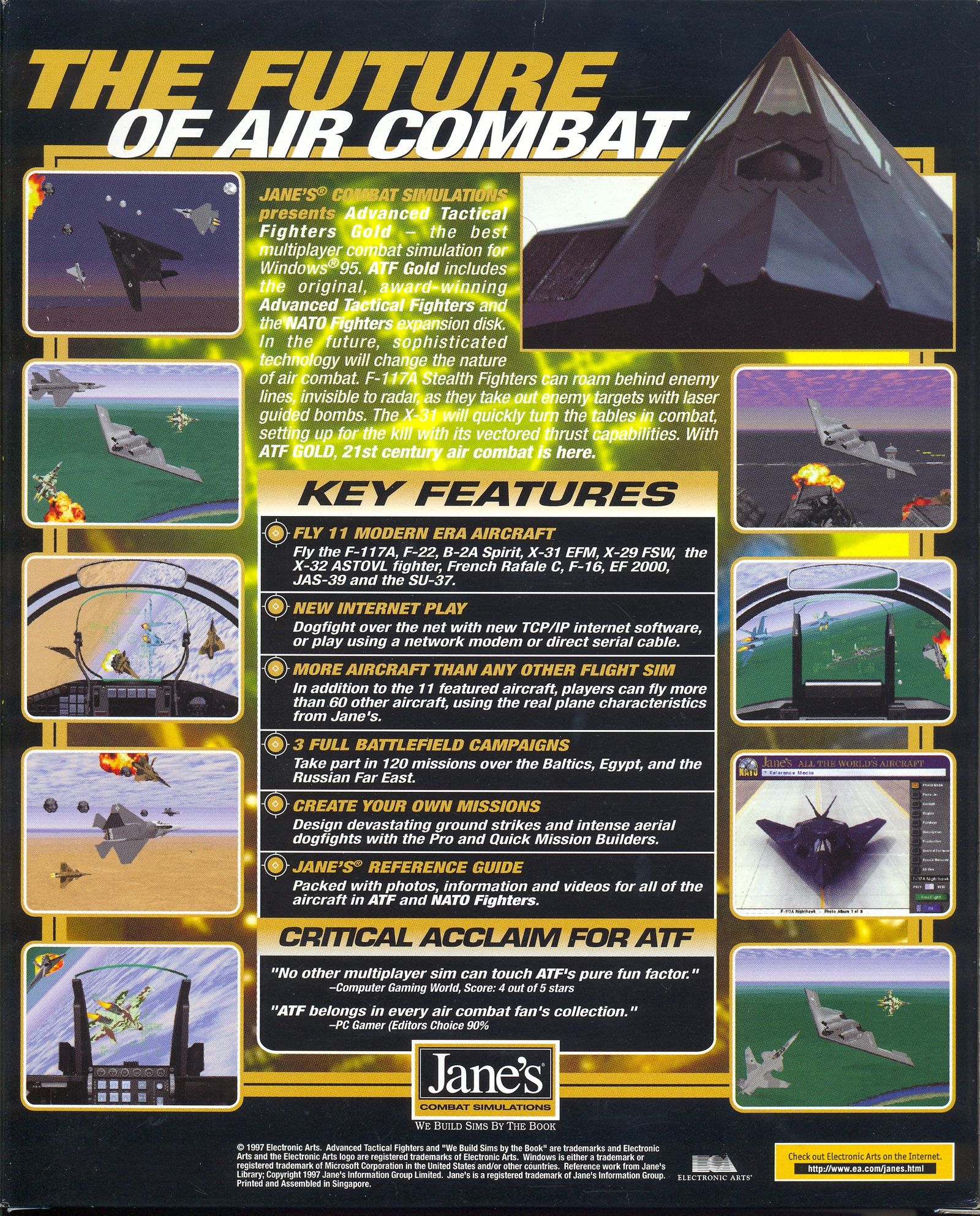 Обложки Jane's Combat Simulations: Advanced Tactical Fighters - Gold ...