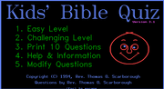 Kid's Bible Quiz