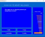 [Скриншот: Kush do të bëhet milioner]