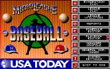 [Скриншот: MicroLeague Baseball 4]