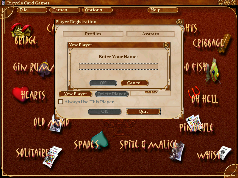 Скриншоты Microsoft Bicycle Card Games на OldGames.RU