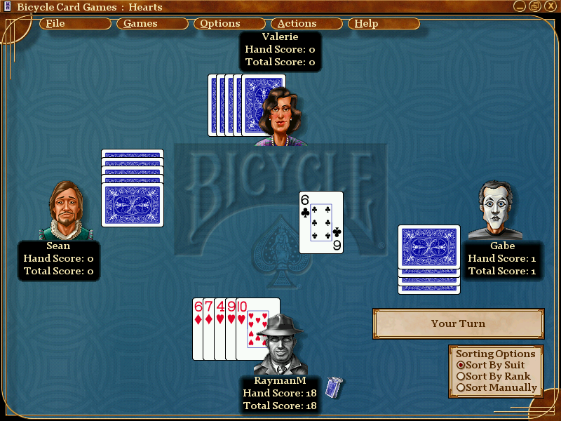 Скриншоты Microsoft Bicycle Card Games на OldGames.RU