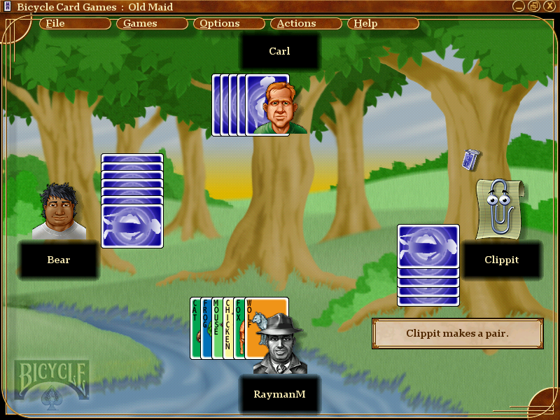 Microsoft Bicycle Card Games (2001 Windows). Ссылки, описание, обзоры