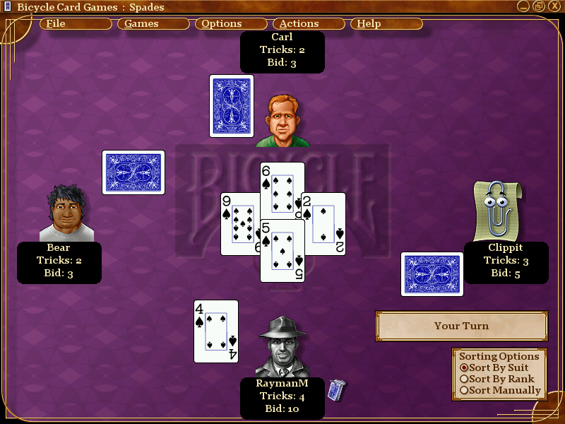 Скриншоты Microsoft Bicycle Card Games на OldGames.RU