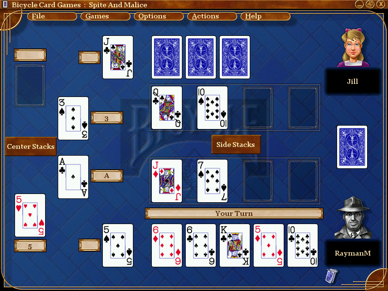 Скриншоты Microsoft Bicycle Card Games на OldGames.RU