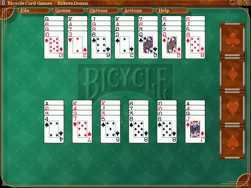 Скриншоты Microsoft Bicycle Card Games на OldGames.RU