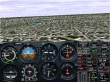 [Скриншот: Microsoft Flight Simulator for Windows 95]