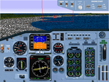[Скриншот: Microsoft Flight Simulator for Windows 95]