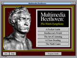 [Скриншот: Microsoft Multimedia Beethoven: The Ninth Symphony]