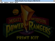 Mighty Morphin Power Rangers Print Kit