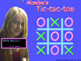 [Скриншот: Monika's Tic-tac-toe]