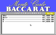 Monte Carlo Baccarat