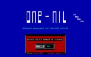 One-Nil Soccer Manager