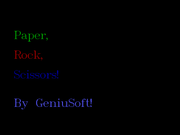 Paper, Rock, Scissors