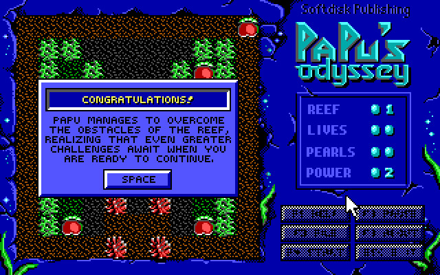 Дос ру. Dos Odyssey. 1993 Puzzle Video game.