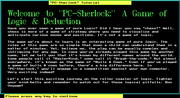 PC-Sherlock: A Game of Logic & Deduction