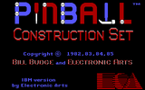 [Скриншот: Pinball Construction Set]