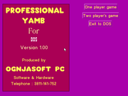 Professional Yamb