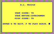 R.C. Trivia