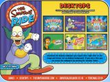 [Скриншот: The Simpsons Ride Sneak Peak Bonus CD-ROM]
