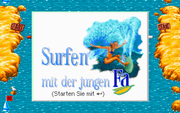 Surfen mit der jungen Fa