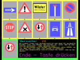 [Скриншот: Verkehrs(schild)quiz und Minimemory]