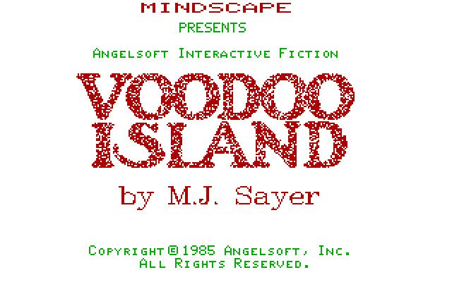 Voodoo Island. Voodoo Island by Michael Duckworth. Voodoo Island picture. Voodoo Island characters. Interactive fiction
