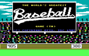 The World's Greatest Baseball Game