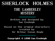 Sherlock Holmes: The Lamberley Mystery