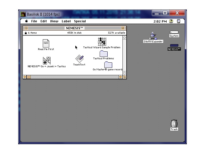 Рабочий стол Mac OS 7.5.5